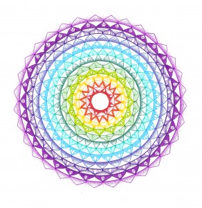 rainbow road mandala