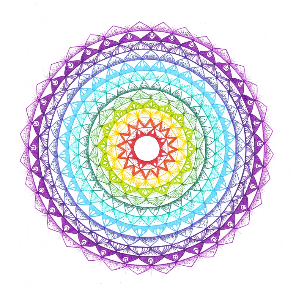 rainbow road mandala