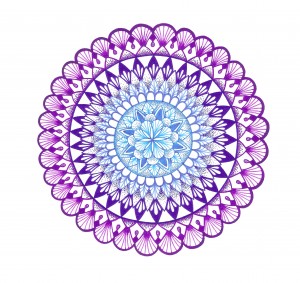 purple shells mandala