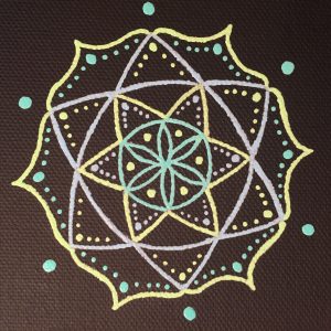 mini-canvas magnet mandala