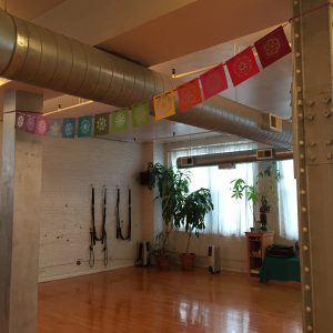 handmade rainbow mandala banner