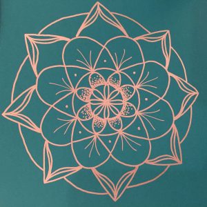 turquoise and silver mandala